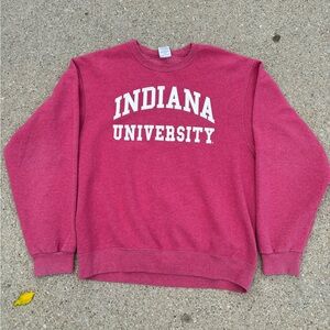 Vintage Red Jerzees Indiana University Crew Neck